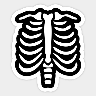 Skeleton ribs Sticker